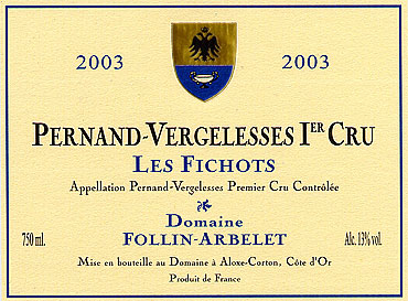 PERNAND-VERGELESSES 1er Cru